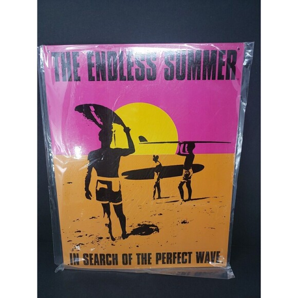 The Endless Summer Poster Tin Metal New Factory Sealed Surfing Beach Sun USA - Picture 1 of 6